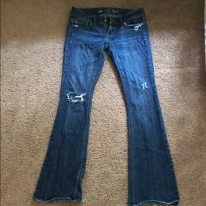 American Eagle ripped jeans